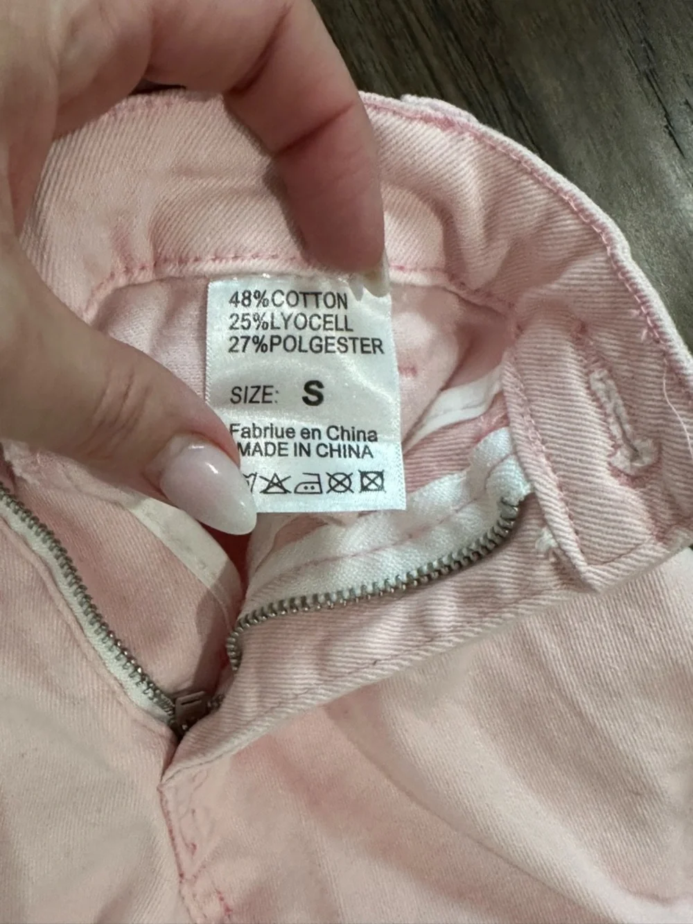 Light Pink Flared Jeans SHEIN - Picture 4 of 7